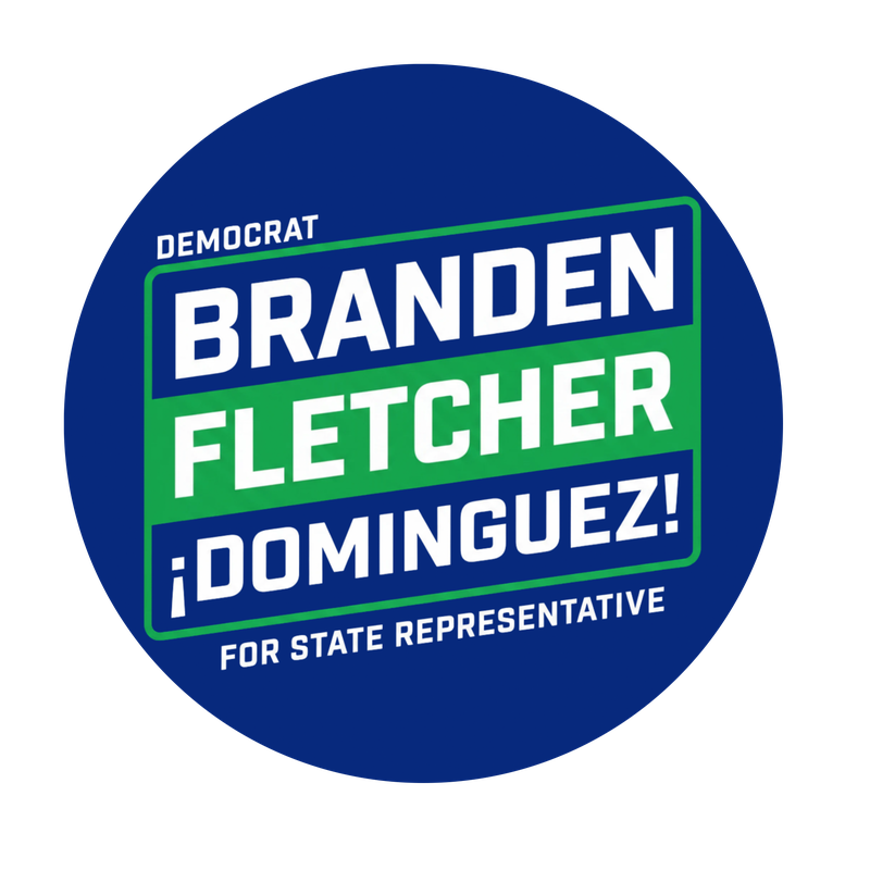 Branden Fletcher Dominguez campaign button